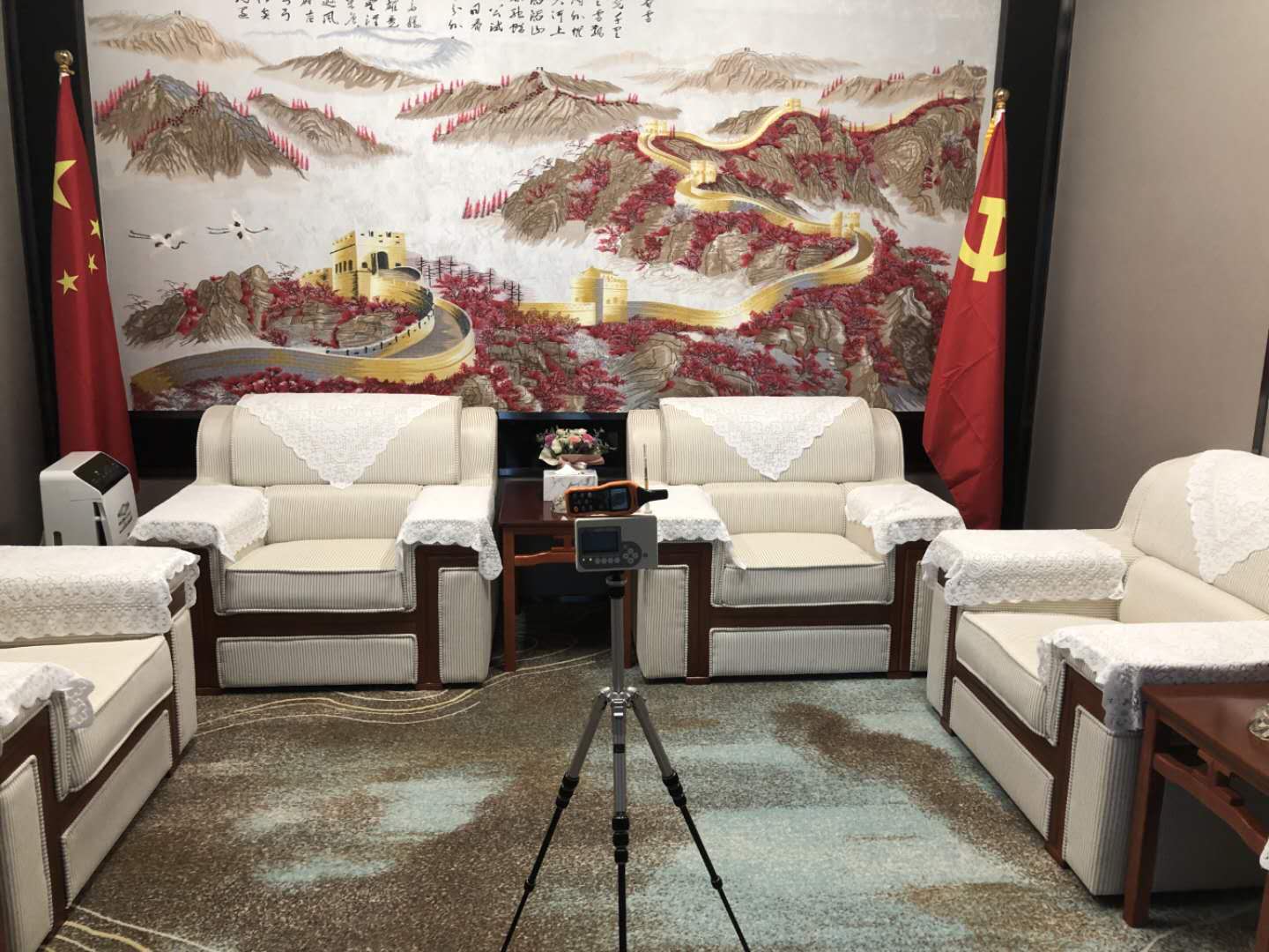 會議室甲醛檢測進行中 會議室甲醛檢測進行中