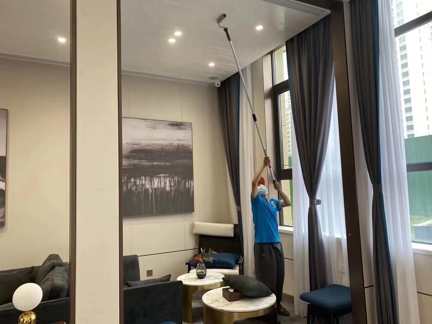 售樓部天花板除甲醛施工 售樓部天花板除甲醛施工