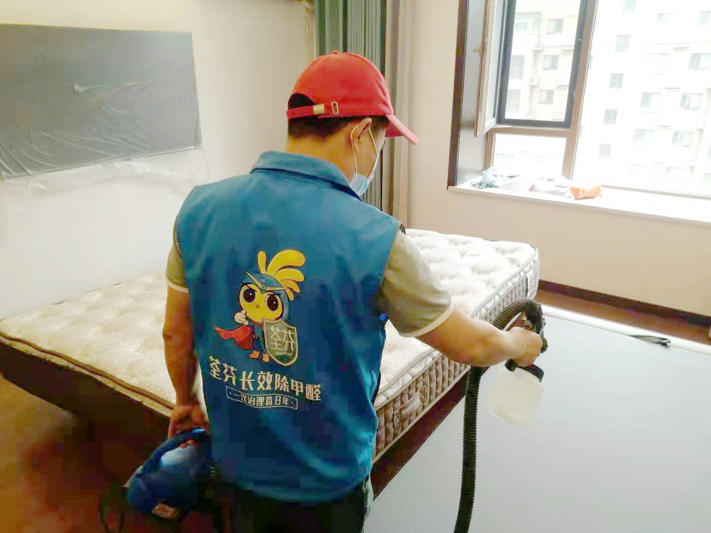 臥室床墊噴槍施工治理甲醛 臥室床墊噴槍施工治理甲醛